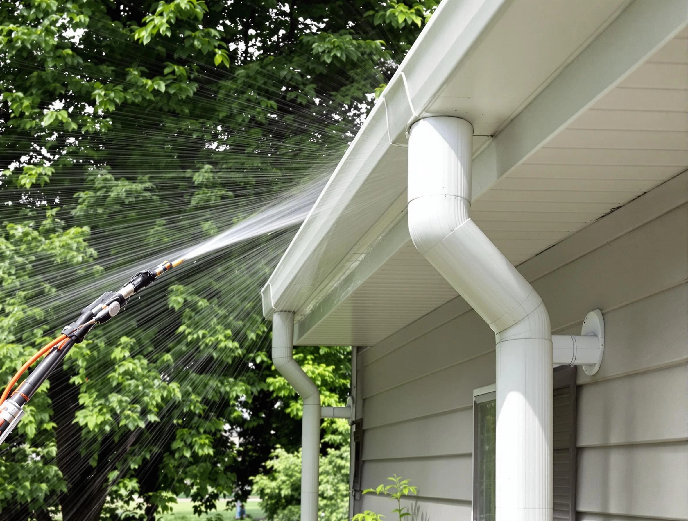 Cleared gutters by Middleburg Heights Roofing Company for a clean drainage system in Middleburg Heights, OH