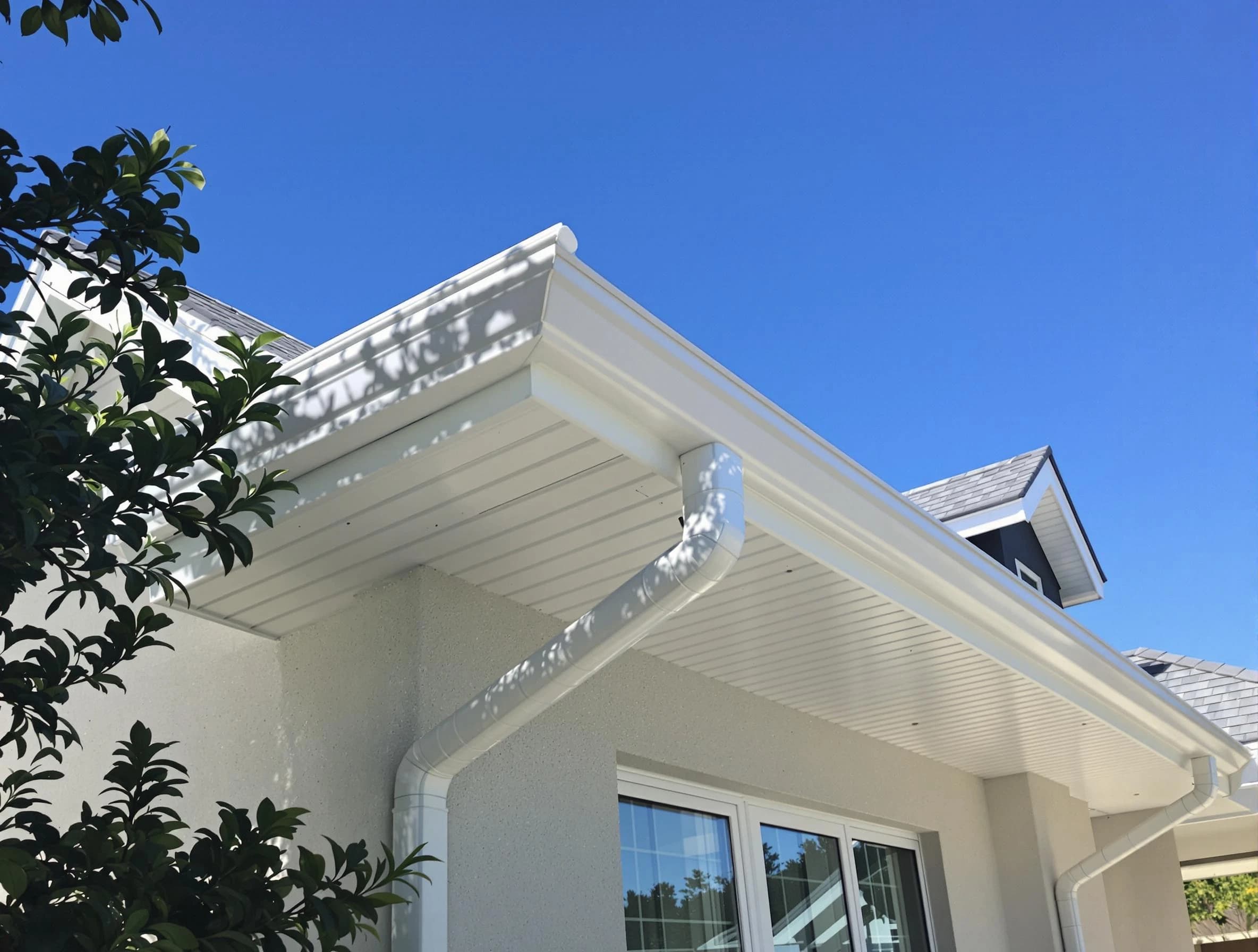 Custom-fit rain gutter system by Middleburg Heights Roofing Company in Middleburg Heights, OH