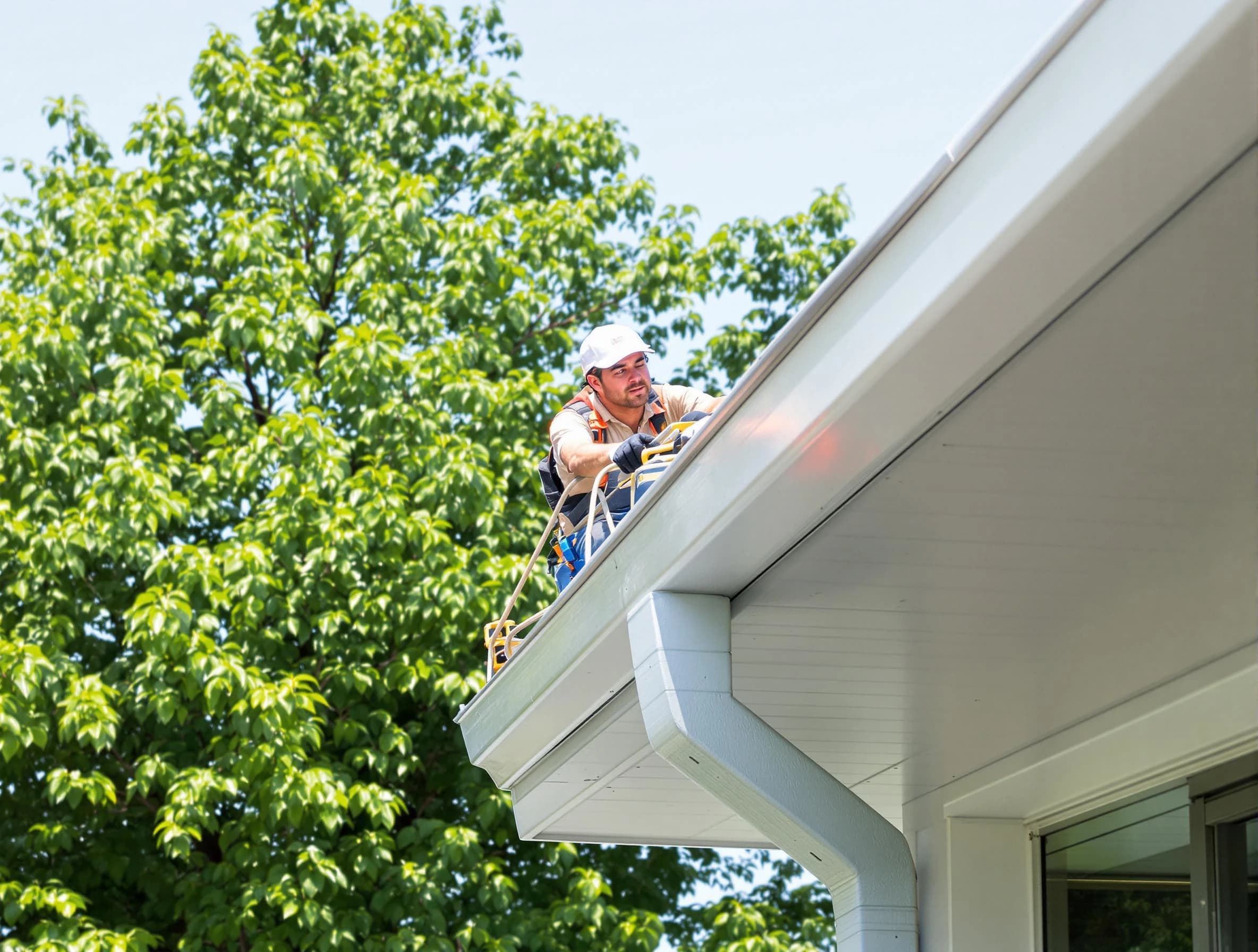 Middleburg Heights Roofing Company expert examining roof shingles in Middleburg Heights, OH