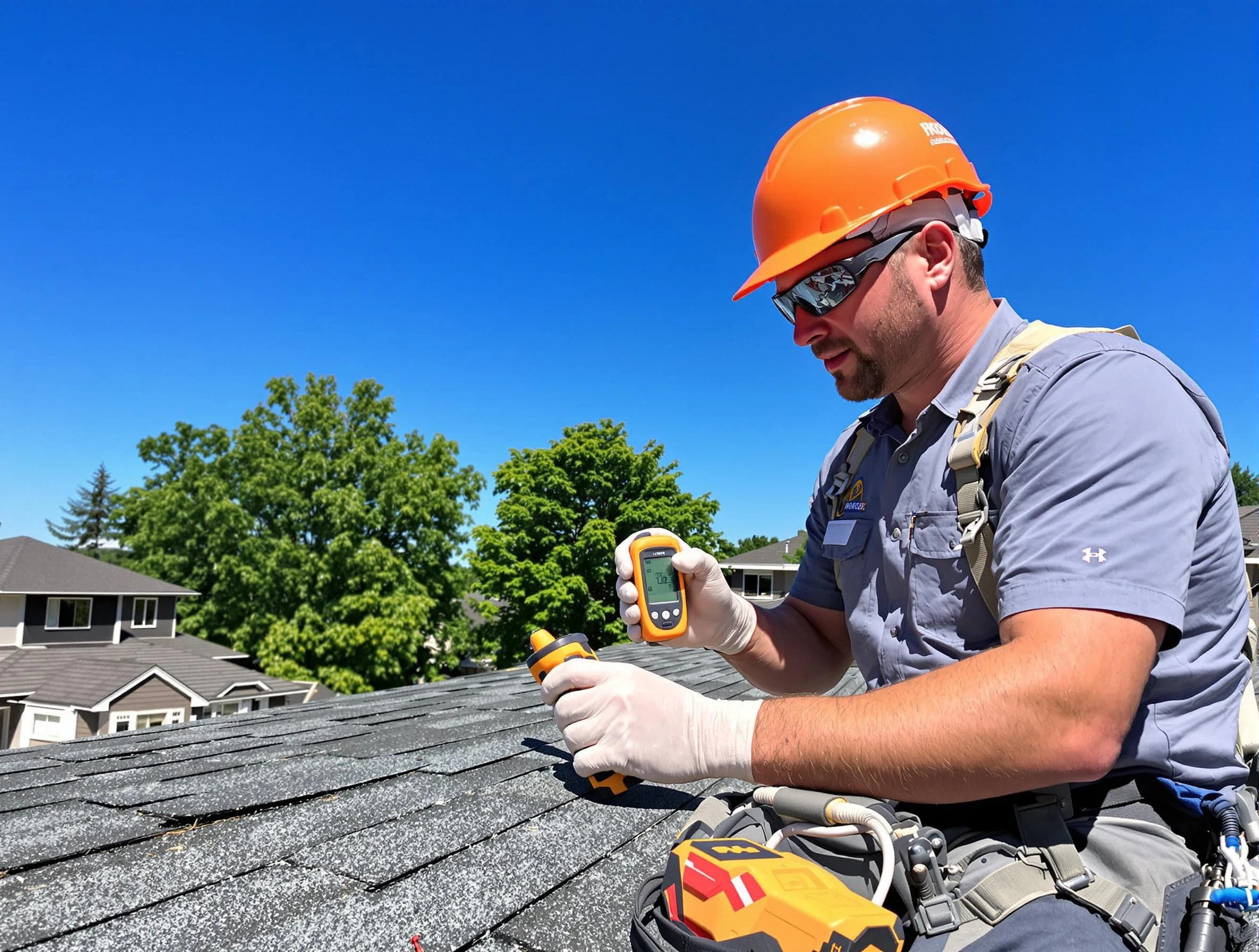 Middleburg Heights Roofing Company conducting a roof inspection in Middleburg Heights, OH