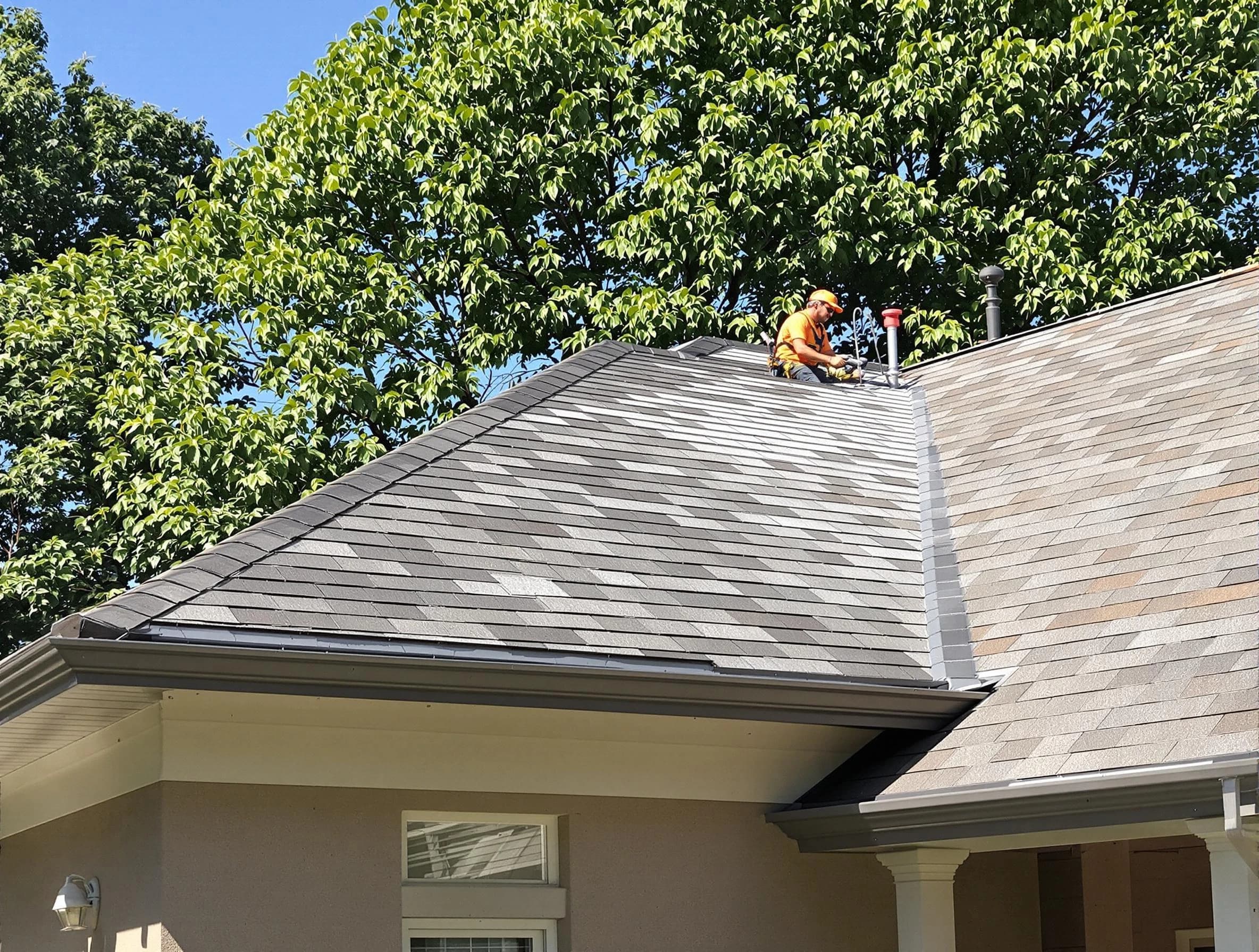 Newly completed shingle roofing by Middleburg Heights Roofing Company in Middleburg Heights, OH