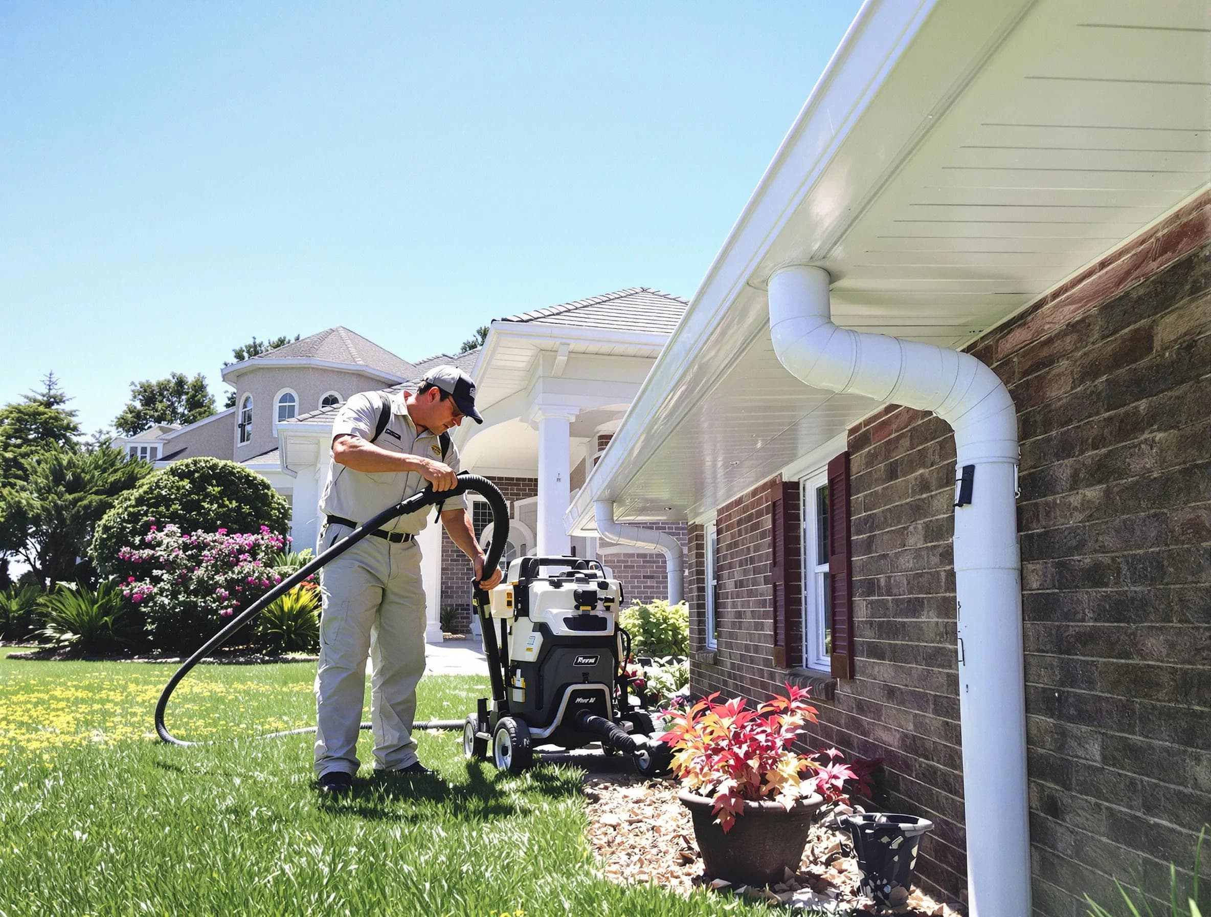 Downspout Cleaning in Middleburg Heights