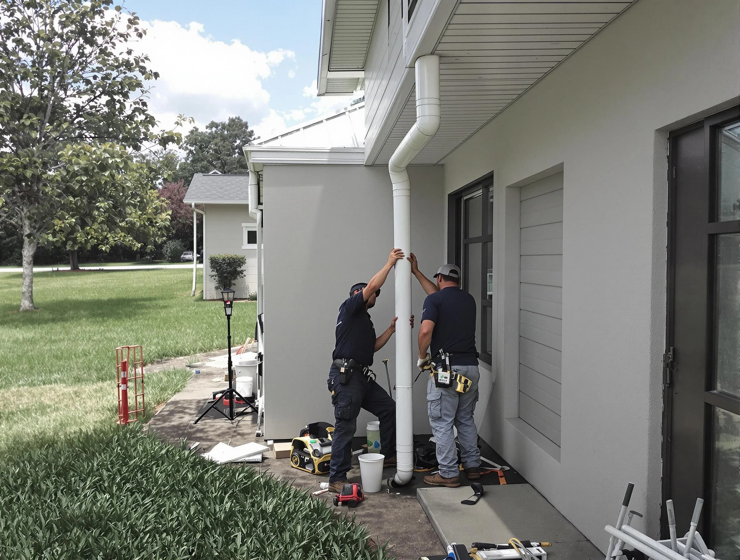 Downspout Installation in Middleburg Heights