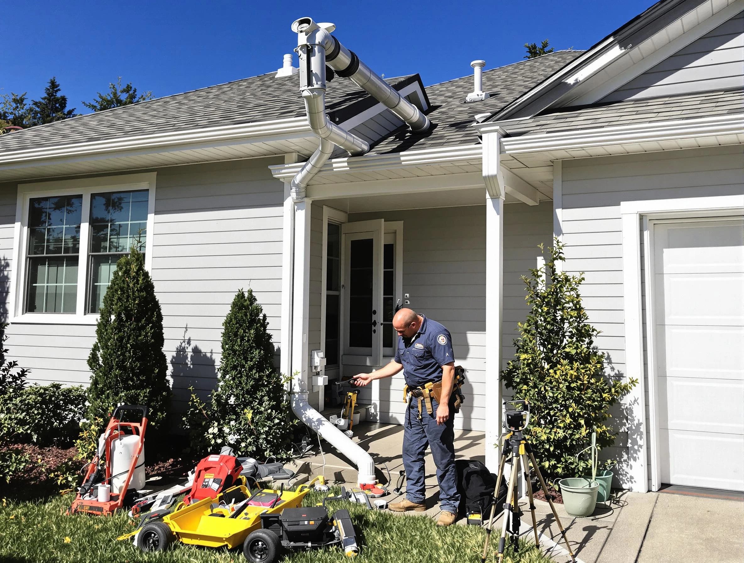 Downspout Repair in Middleburg Heights